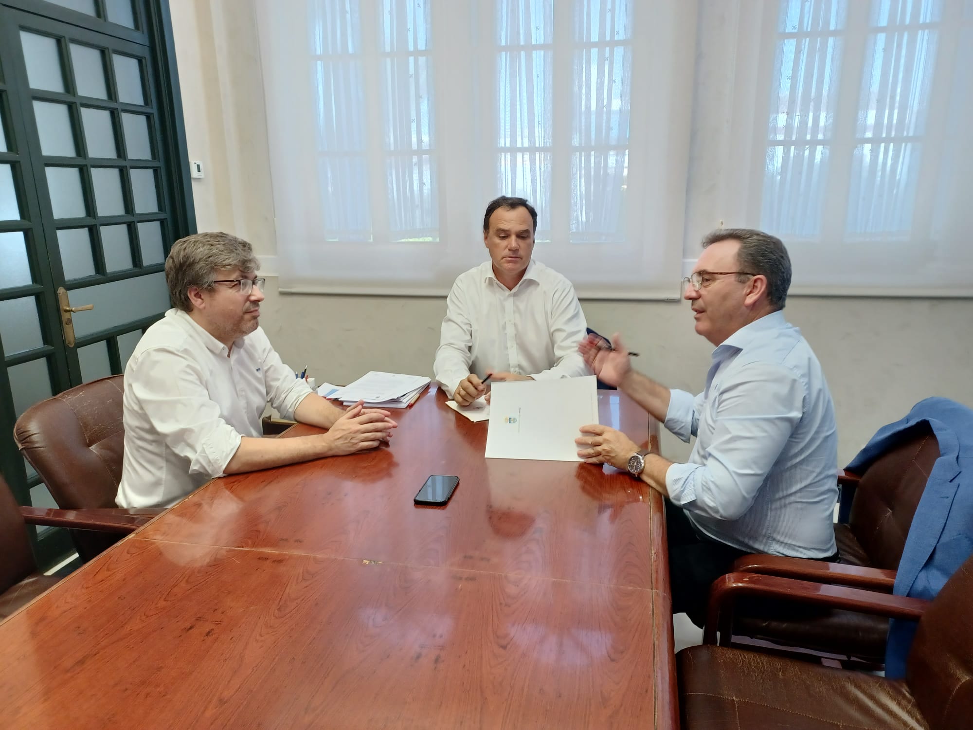 reunión Alcalde en Lebrija