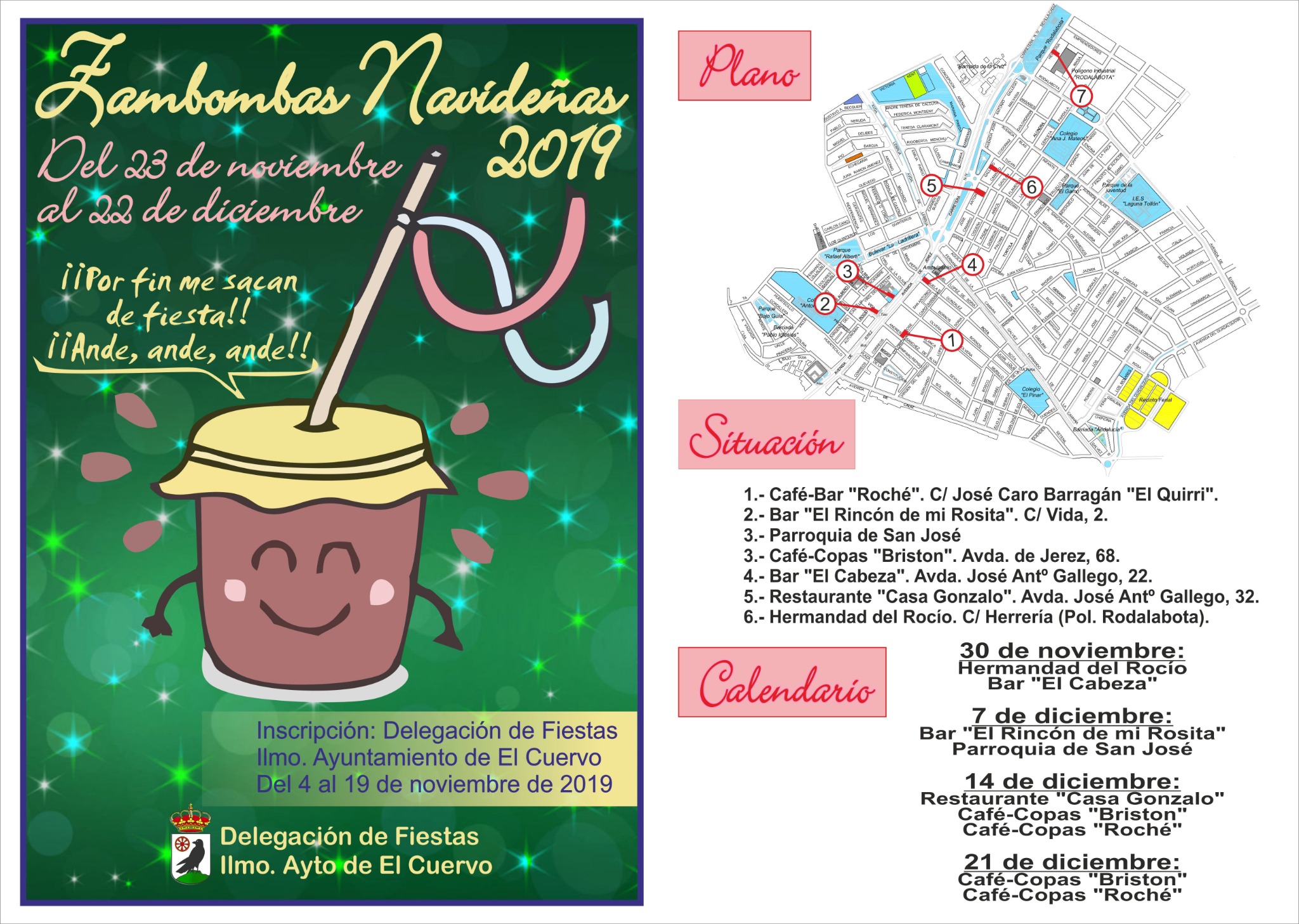 ubicación zambombas