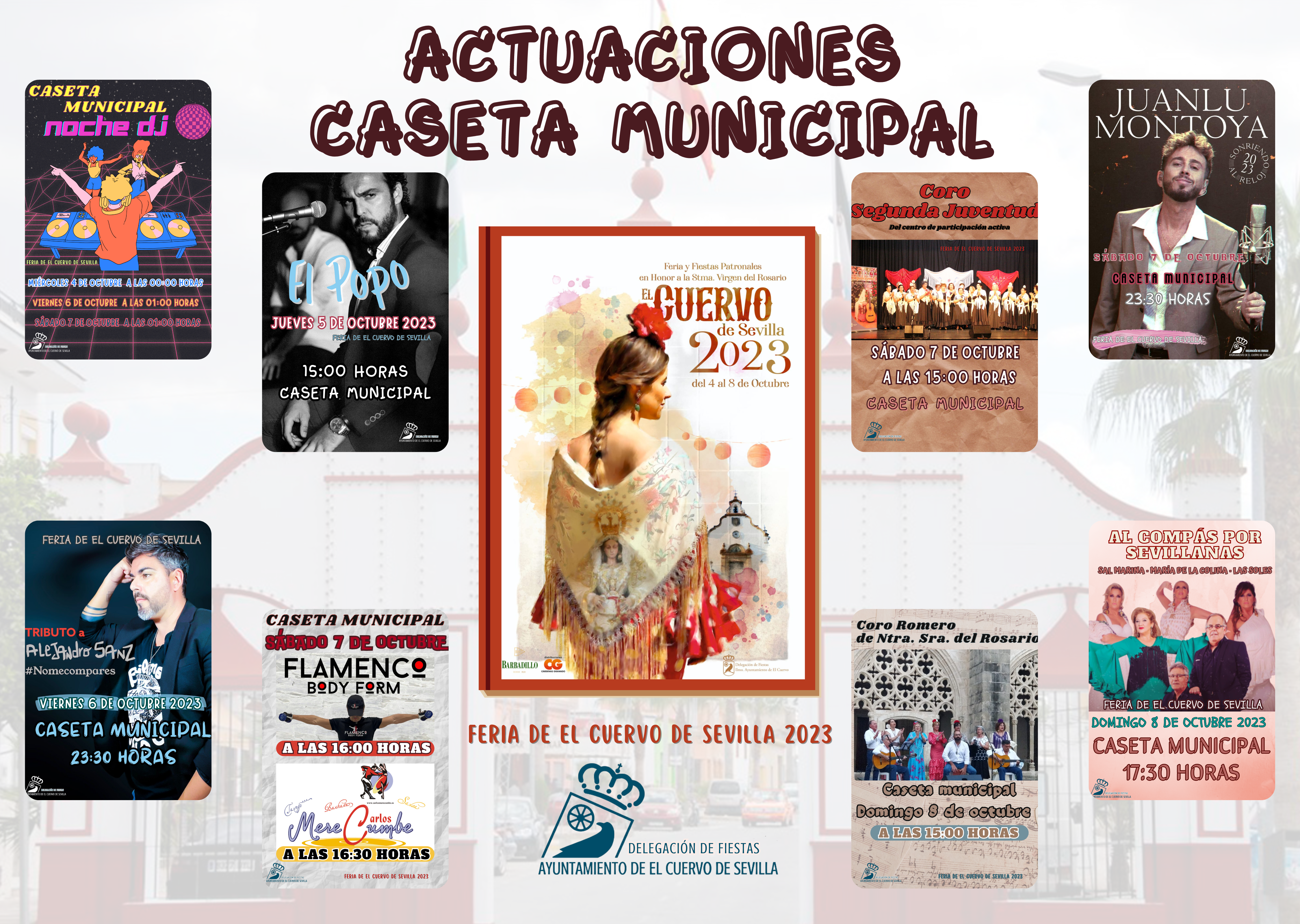 Actuaciones Caseta Municipal Feria2023