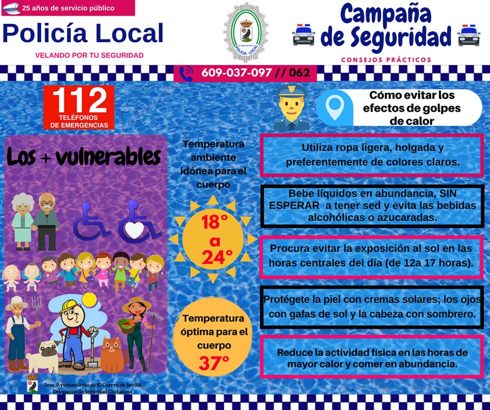 Campaña Poli Seguridad- Ola de calor