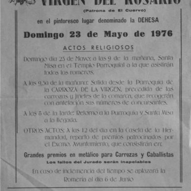 Cartel Romería año 1976
