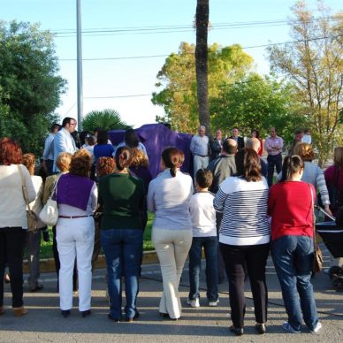 Colocación monolito Año 2010 - 50 Aniversario de la Romería