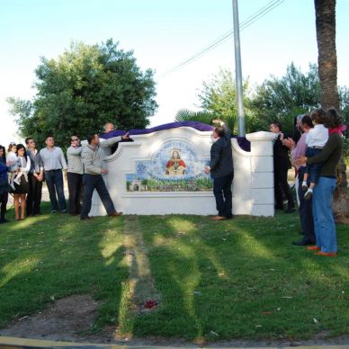 Colocación monolito Año 2010 - 50 Aniversario de la Romería