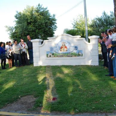 Colocación monolito Año 2010 - 50 Aniversario de la Romería